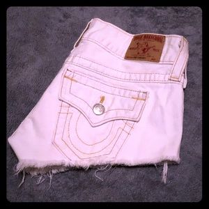 Tue Religion Cut Joey Cut Off Shorts